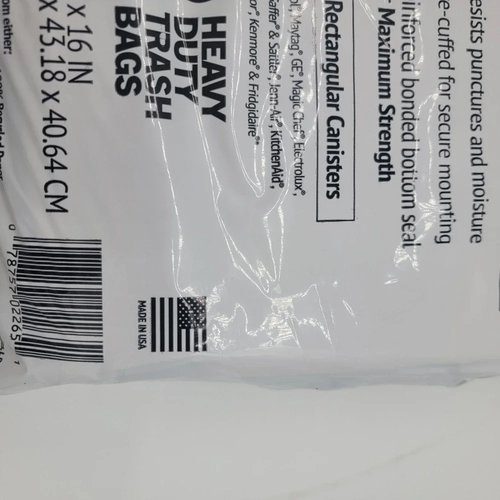 16 Pre-Cuffed Heavy-Duty Paper Trash Compactor Bags for Whirlpool GE & more!